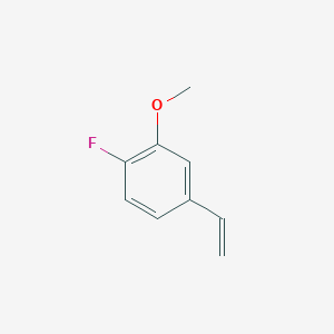 Chemical structure of 1-Fluoro-2-methoxy-4-vinylbenzene