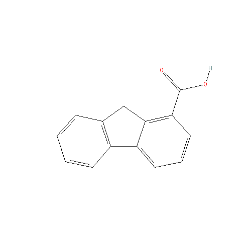 Chemical structure of 1-Fluorenecarboxylic Acid