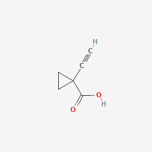 Chemical structure of 1-Ethynylcyclopropanecarboxylic acid