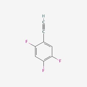 Chemical structure of 1-Ethynyl-2,4,5-trifluorobenzene