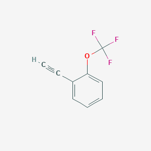 Chemical structure of 1-Ethynyl-2-(trifluoromethoxy)benzene
