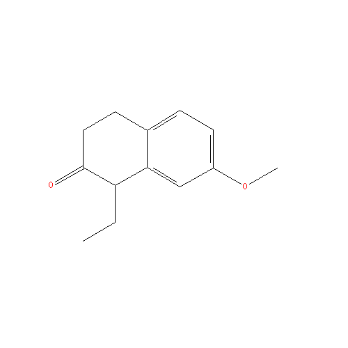 Chemical structure of 1-Ethyl-7-methoxy-2-tetralone