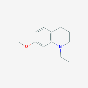 Chemical structure of 1-Ethyl-7-methoxy-1,2,3,4-tetrahydroquinoline
