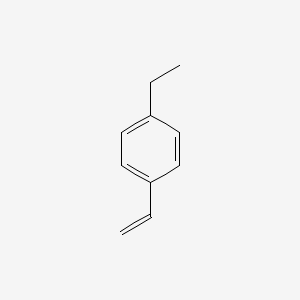 Chemical structure of 4-Ethylstyrene