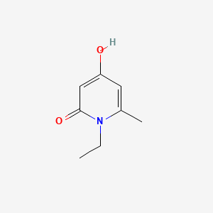 Chemical structure of 1-Ethyl-4-Hydroxy-6-Methyl-1H-Pyridin-2-One