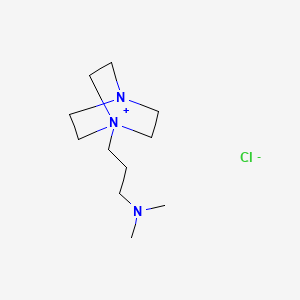 Chemical structure of 1-Ethyl-4-(piperidin-4-yl)piperazine hydrochloride