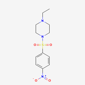 Chemical structure of 1-Ethyl-4-(4-nitrophenyl)sulfonylpiperazine