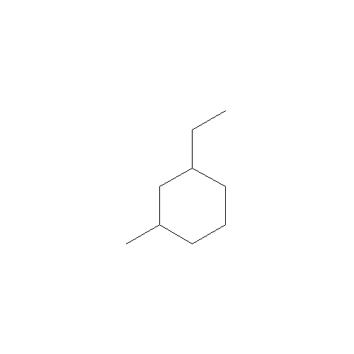 Chemical structure of 1-Ethyl-3-methylcyclohexane