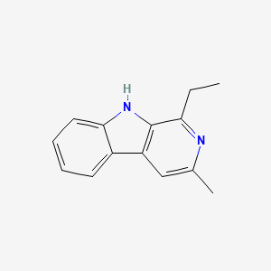 Chemical structure of 1-Ethyl-3-methyl-9H-pyrido[3,4-b]indole