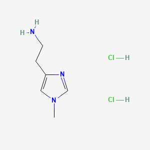 Chemical structure of 1-Ethyl-3-methyl-1H-pyrazol-4-amine dihydrochloride