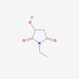 Chemical structure of 1-ethyl-3-hydroxypyrrolidine-2,5-dione