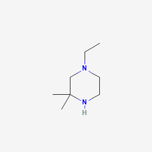 Chemical structure of 1-Ethyl-3,3-dimethylpiperazine