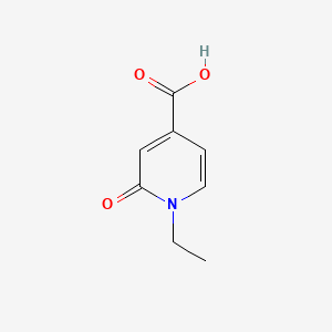 Chemical structure of 1-Ethyl-2-oxo-1,2-dihydropyridine-4-carboxylic acid
