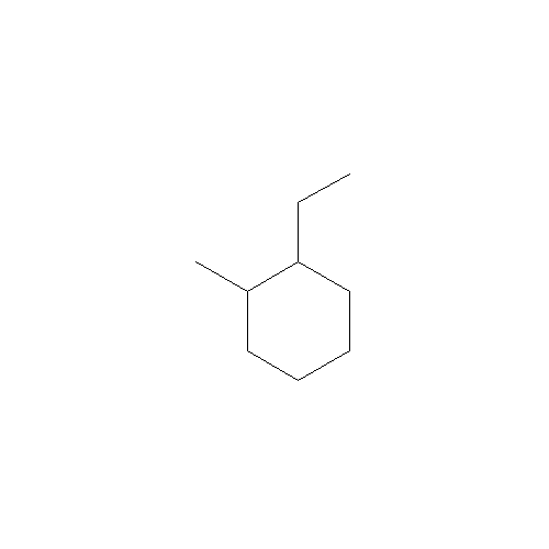 Chemical structure of 1-Ethyl-2-methylcyclohexane