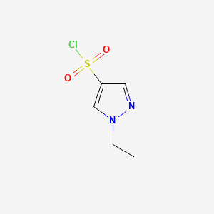 Chemical structure of 1-Ethyl-1H-pyrazole-4-sulfonyl chloride