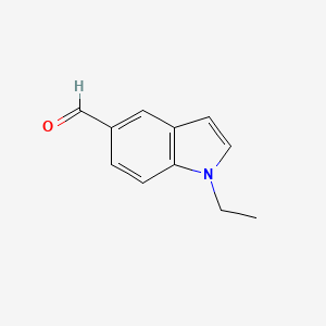 Chemical structure of 1-Ethyl-1H-indole-5-carbaldehyde