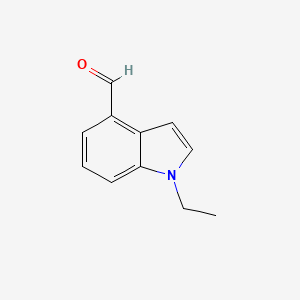 Chemical structure of 1-Ethyl-1H-indole-4-carbaldehyde