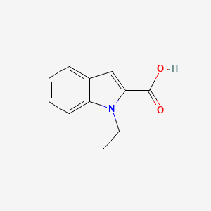 Chemical structure of 1-Ethyl-1H-indole-2-carboxylic acid