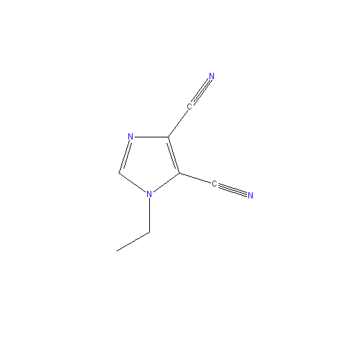 Chemical structure of 1-Ethyl-1H-imidazole-4,5-dicarbonitrile
