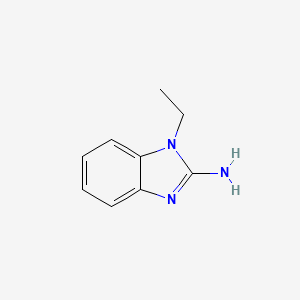 Chemical structure of 1-ethyl-1H-1,3-benzodiazol-2-amine