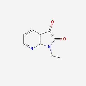 Chemical structure of 1-Ethyl-1H-pyrrolo[2,3-b]pyridine-2,3-dione