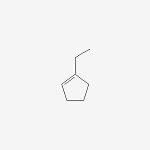 Chemical structure of 1-Ethylcyclopentene