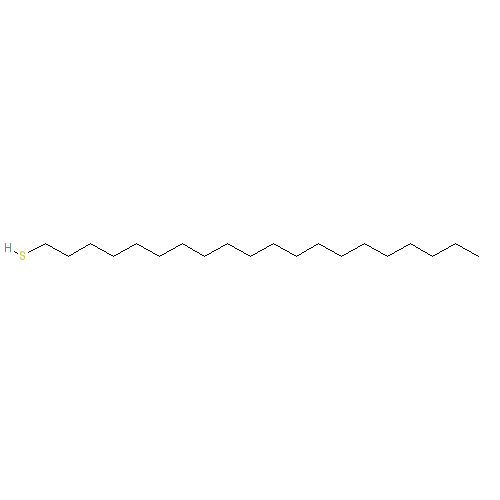 Chemical structure of 1-Eicosanethiol