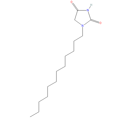 Chemical structure of 1-Dodecylhydantoin
