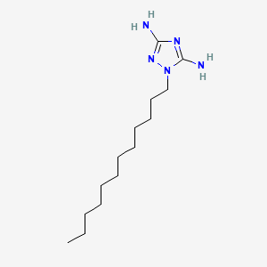 Chemical structure of 1-Dodecyl-1H-1,2,4-triazole-3,5-diamine