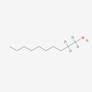 Chemical structure of 1-Decan-1,1,2,2-d4-ol(9CI)