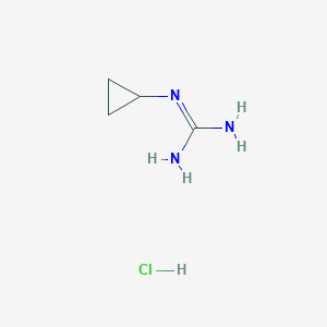 Chemical structure of 1-Cyclopropylguanidine hydrochloride