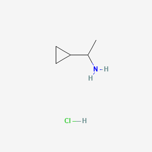 Chemical structure of 1-Cyclopropylethylamine Hydrochloride