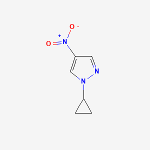 Chemical structure of 1-Cyclopropyl-4-nitro-1H-pyrazole