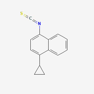 Chemical structure of 1-cyclopropyl-4-isothiocyanatonaphthalene