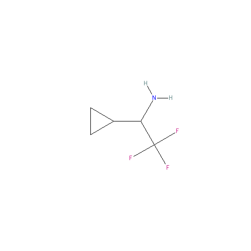 Chemical structure of (1-Cyclopropyl-2,2,2-trifluoroethyl)azanium chloride
