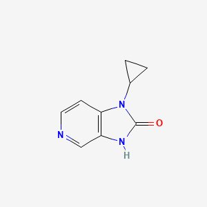 Chemical structure of 1-Cyclopropyl-1,3-dihydroimidazo[4,5-c]pyridine-2-one