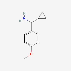 Chemical structure of 1-Cyclopropyl-1-(4-methoxyphenyl)methylamine
