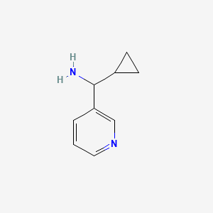 Chemical structure of Cyclopropyl(pyridin-3-yl)methanamine