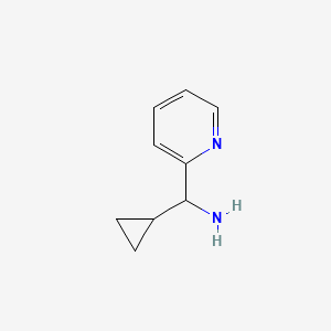 Chemical structure of Cyclopropyl(pyridin-2-yl)methanamine