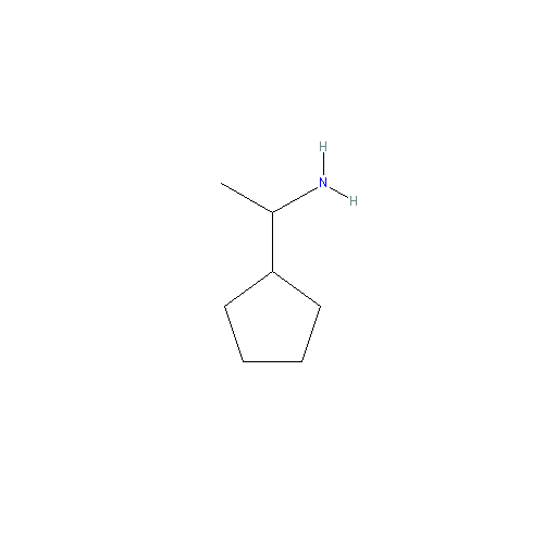 Chemical structure of 1-Cyclopentylethan-1-amine hydrochloride