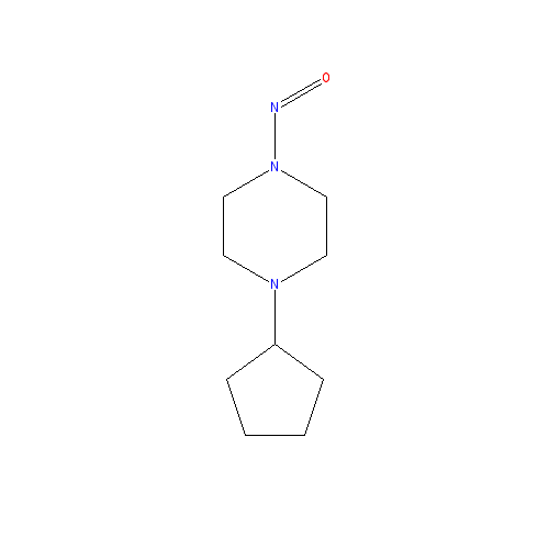 Chemical structure of 1-Cyclopentyl-4-nitrosopiperazine