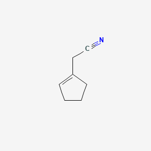 Chemical structure of 1-Cyclopentenylacetonitrile