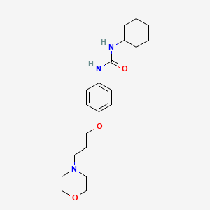 Chemical structure of 1-Cyclohexyl-3-(4-(3-morpholinopropoxy)phenyl)urea