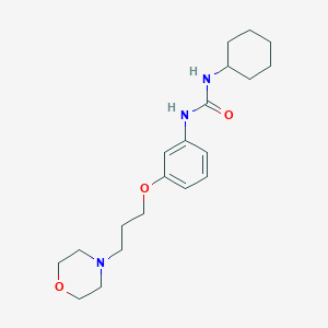 Chemical structure of 1-Cyclohexyl-3-(3-(3-morpholinopropoxy)phenyl)urea