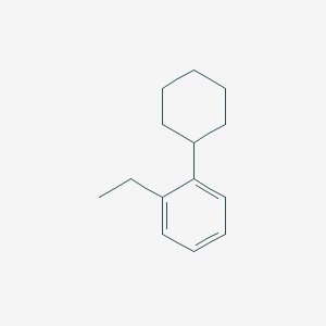 Chemical structure of 1-Cyclohexyl-2-ethylbenzene