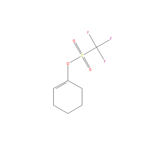 Chemical structure of 1-Cyclohexenyl trifluoroMethanesulfonate
