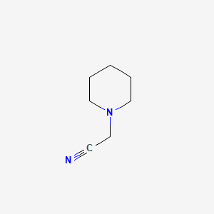 Chemical structure of Piperidinoacetonitrile
