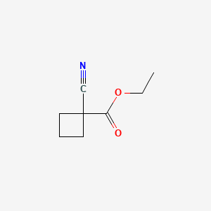 Chemical structure of Ethyl 1-cyanocyclobutane-1-carboxylate