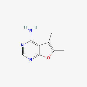 Chemical structure of 1-Cyanoacetyl-3,5-Dimethylpyrazole