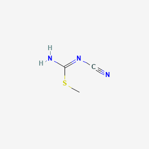 Chemical structure of 1-cyano-2-methylisothiourea